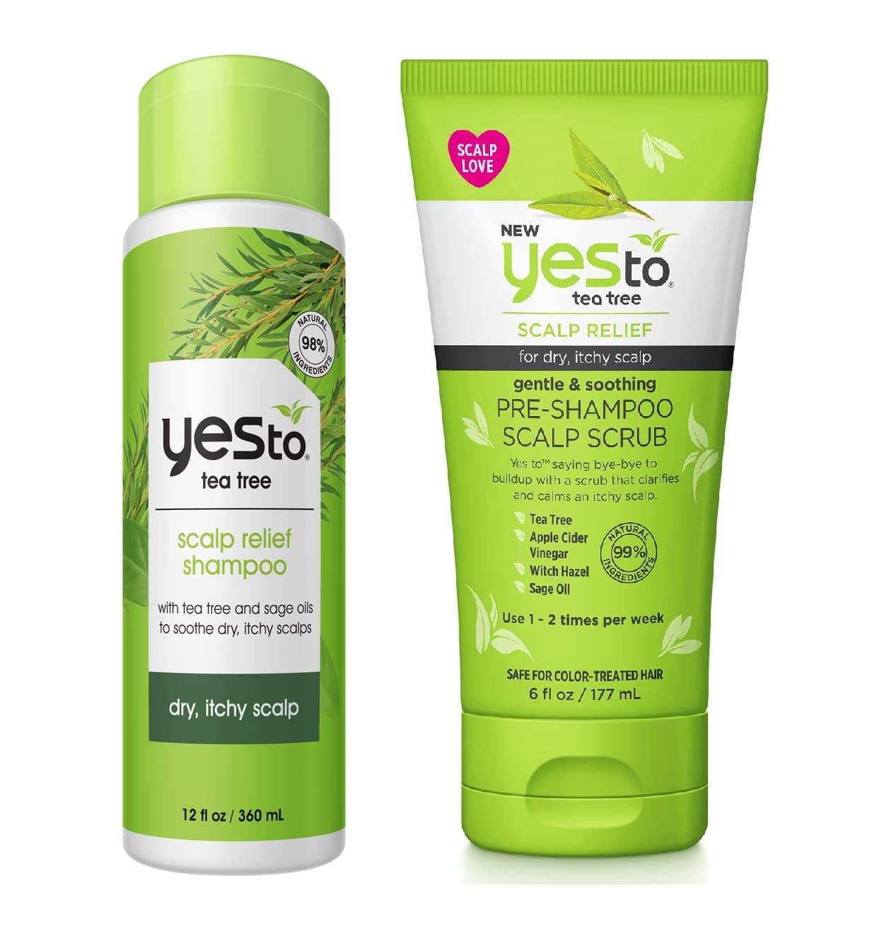 Yes To Tea Tree: Scrub + Shampoo