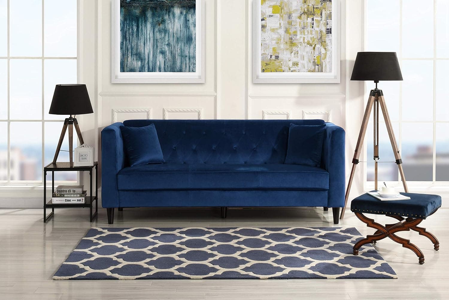 Sofamania Mid-Century Sofas, Blue