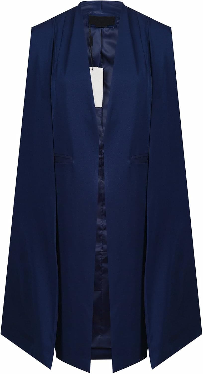 IRISIE Women Casual Open Front Cape Trench Duster Coat Longline Blazer
