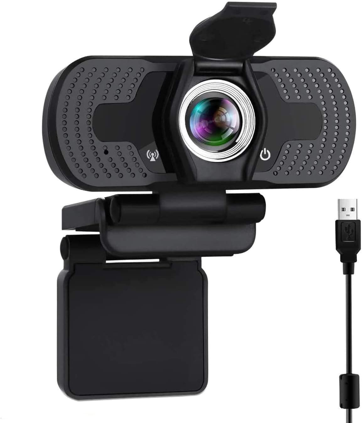 Webcam with Microphone 1080P HD Face Cam Webcam Streaming Camera Desktop LaptopWeb Camera with Wide Angle USB PC Webcam for Video Calling Conferencing