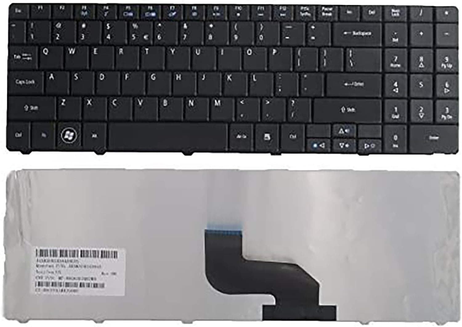 SUNMALL Keyboard Replacement for ACER Aspire 5516 5517 5532 7715 7715Z 5241 5541 5541G 5732Z 5334 5734 Emachines E525 E625 E627 E725 E527 E727 G430 G525 Series Black US Layout