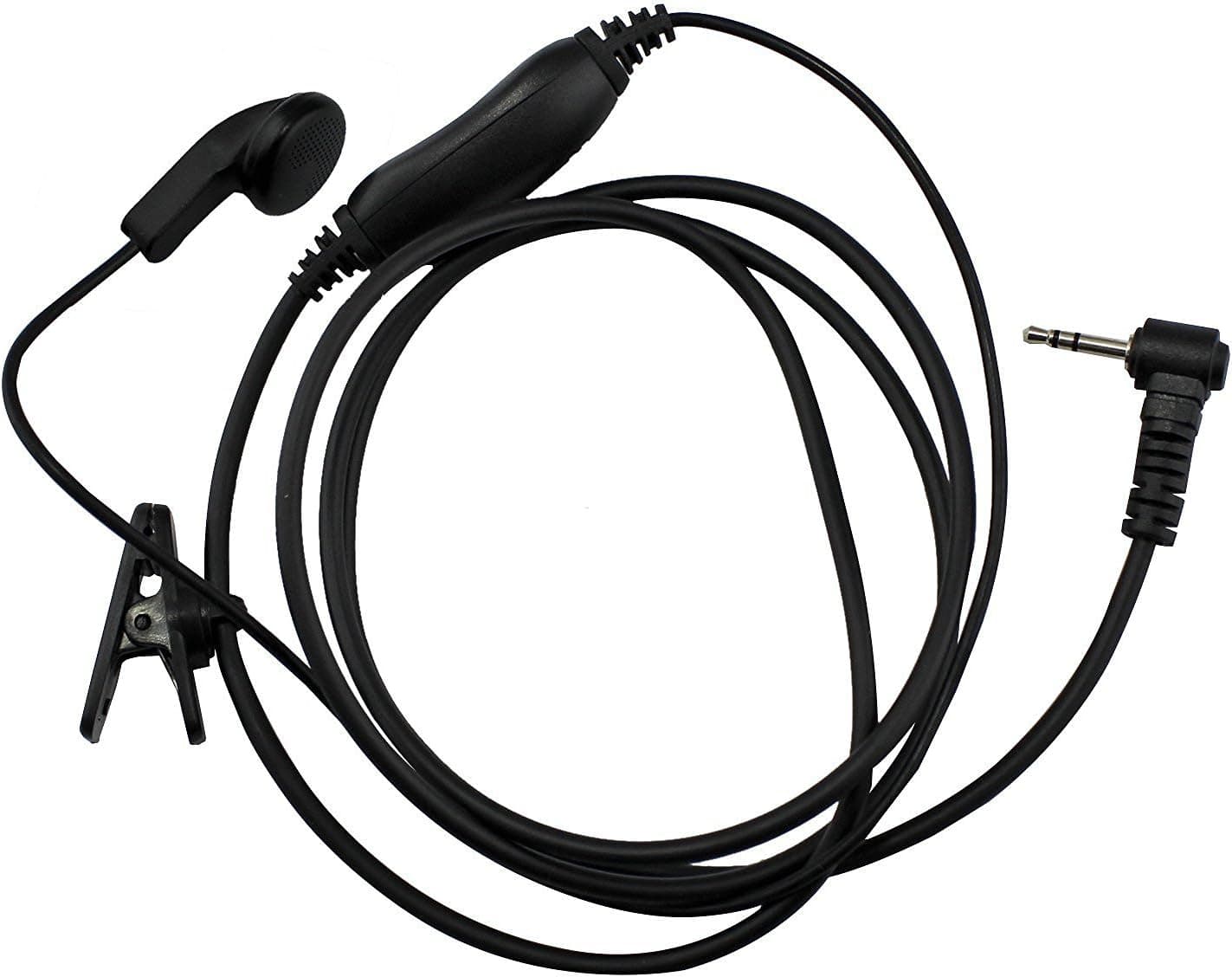 abcGOODefg Earbud with Push-to-Talk Microphone Compatible with Motorola Talkabout MD200TPR MH230R MR350R MS350R MT350R MG160A MH230TPR 2 Two Way Radio