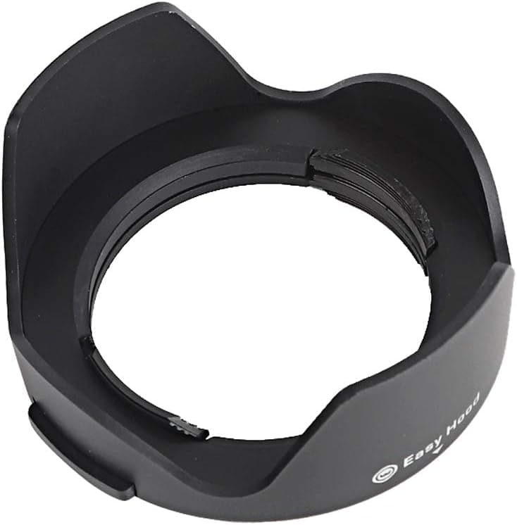 Easy Hood 62mm Lens Hood, Universal Snap-on Reversible Lens Hood for Canon Nikon Sony Fuji Olympus Pentax 18-135mm EF-S Lens (62mm)