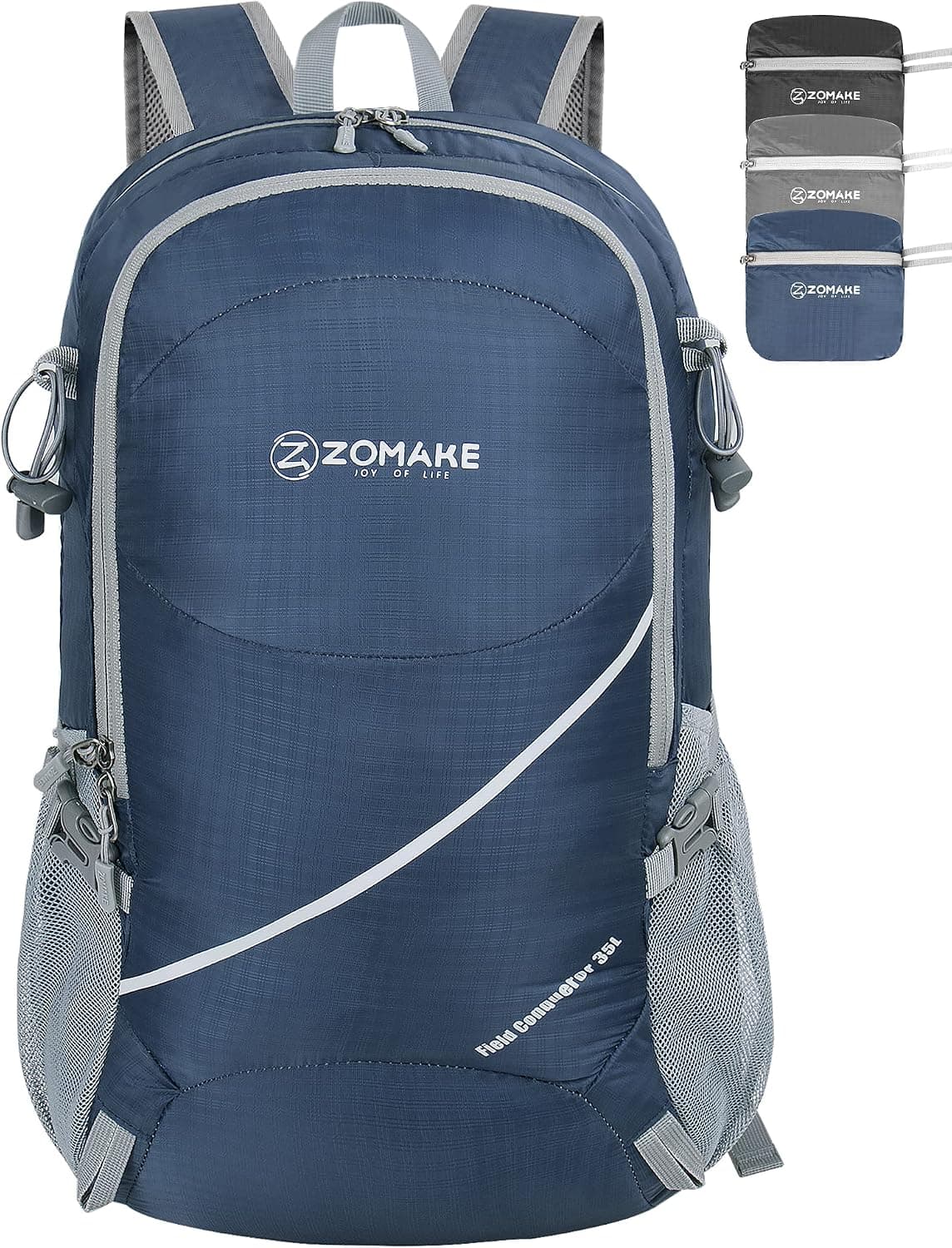 ZOMAKE 35L Packable Backpack:Lightweight Hiking Backpacks - Foldable Water Resistant Back Pack for Hiking