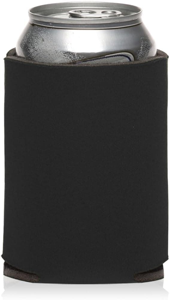 TrueFire 6 Black Collapsible Can Coolers for Sublimation Or Screen Printing
