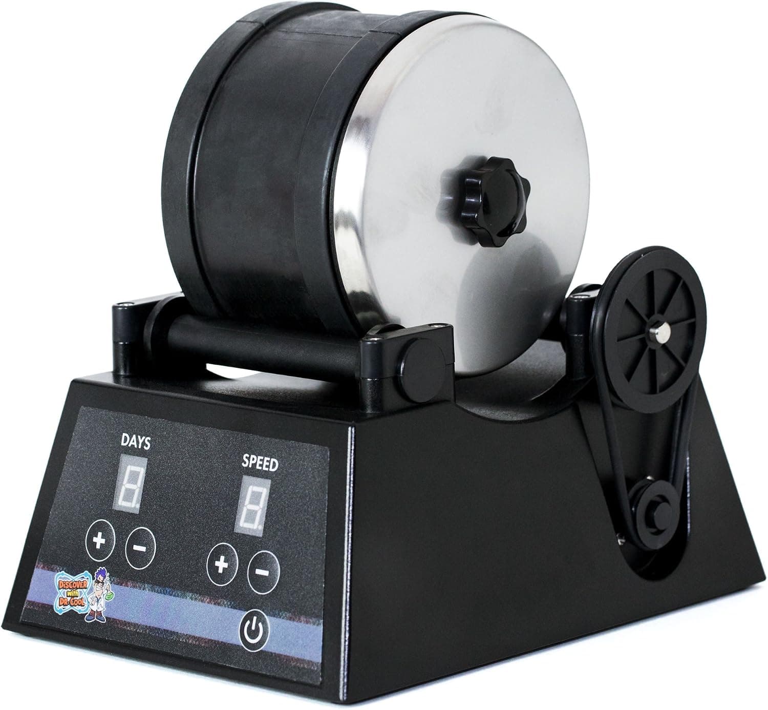 Discover with Dr. Cool PRO Series Rock Tumbler - Turn Rocks into Stunning Gemstones!