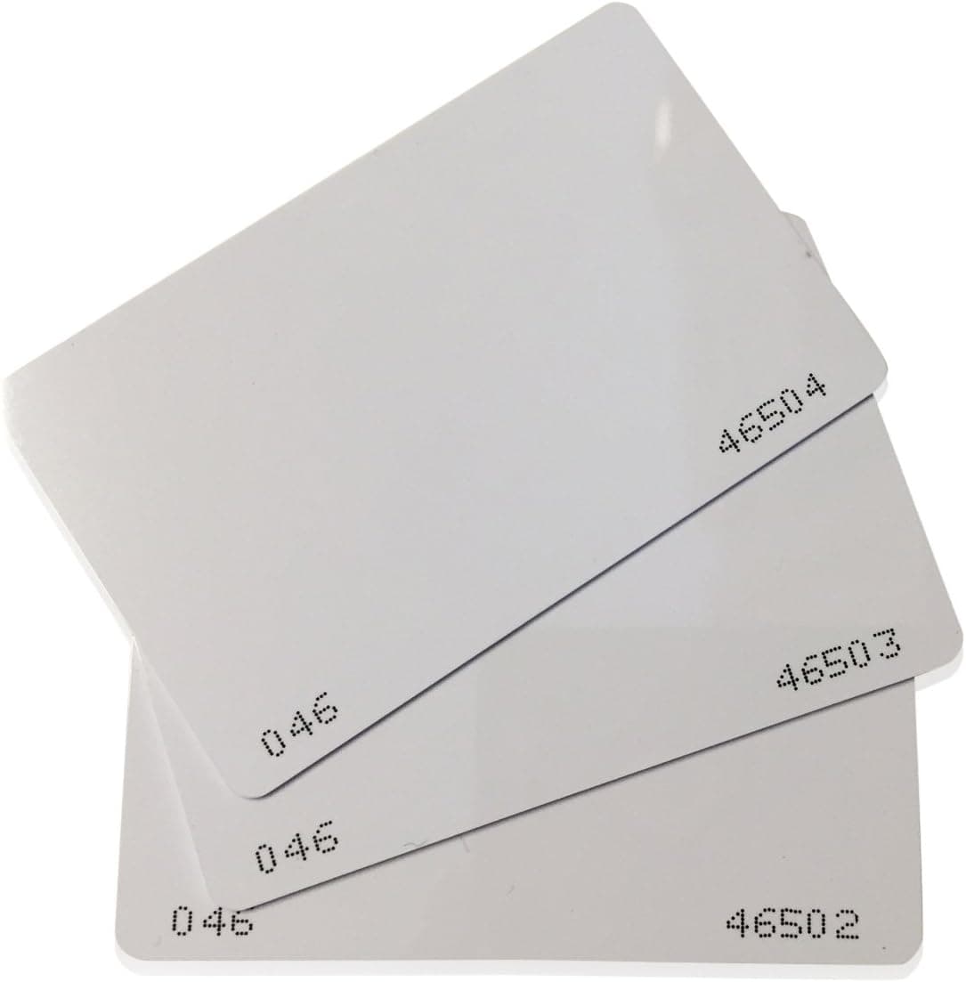 2 pcs 26 Bit Proximity CR80 Cards Weigand Prox TESTER PACK Blank Printable Swipe Cards Compatable with ISOProx 1386 1326 H10301 format readers. Works with the vast majority of access control systems
