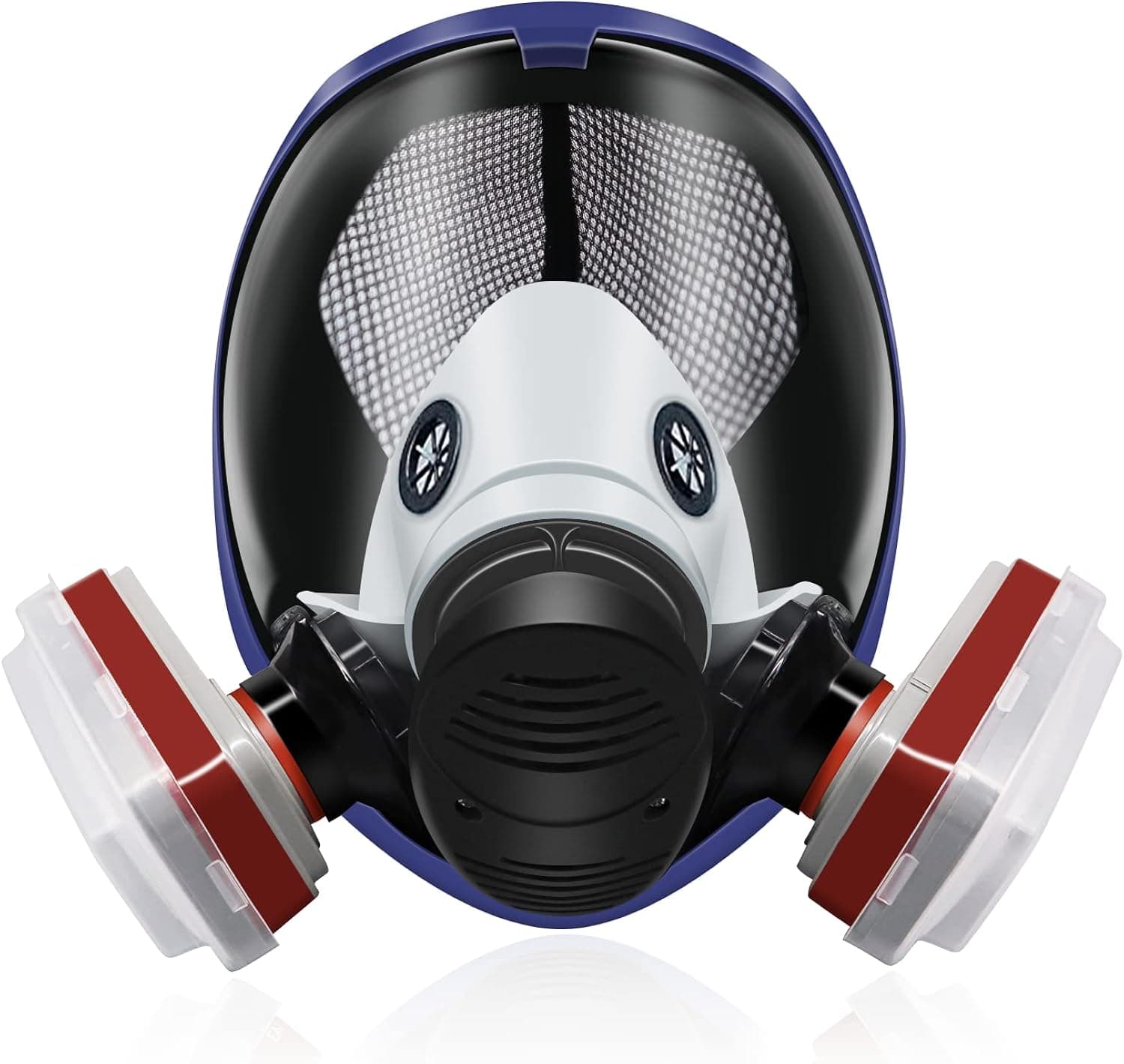 Prassia 18 In 1 Full Face Respirator, Dust Mask, Reusable Respirator, Safety Mask, Lightweight Design, Soft Silicone Face Seal For Enhanced Comfort And Durability, Suitable For Multiple Workplaces