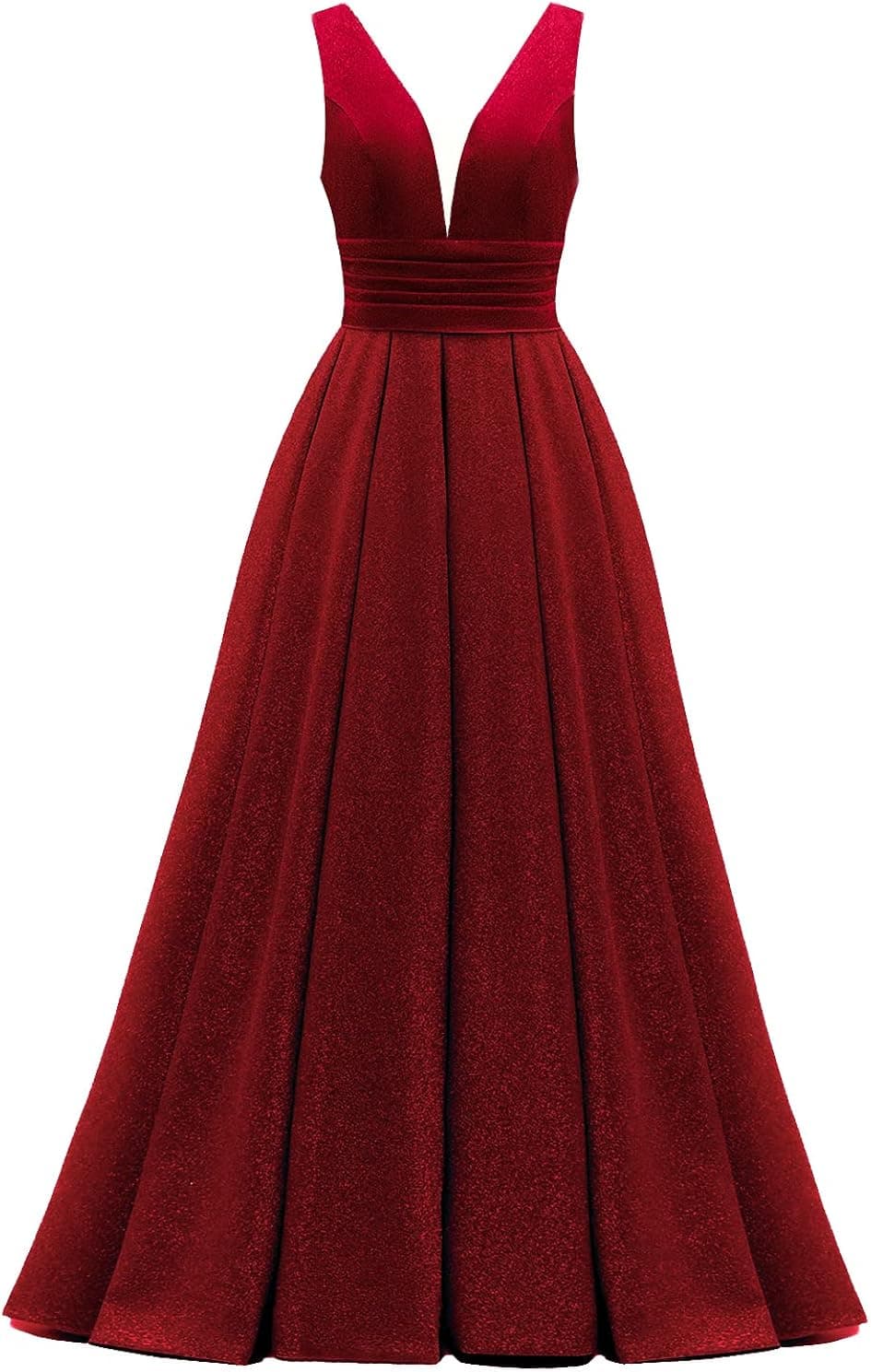yinyyinhs Glitter V Neck Prom Dresses 2023 Long Satin Formal Evening Ball Gowns with Pockets