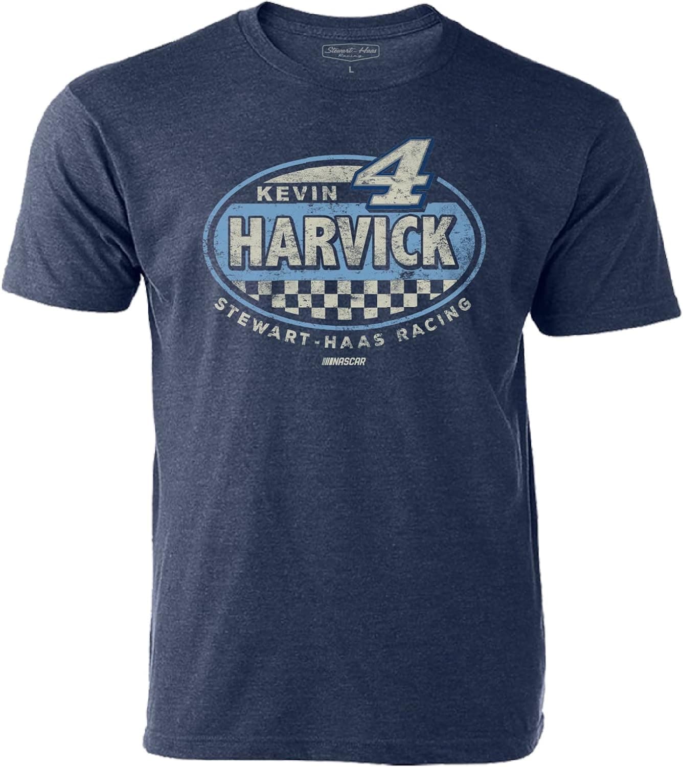 Kevin Harvick Men's Vintage T-Shirt - NASCAR 1-Spot Vintage Dual-Blend Driver Logo Retro Shirt