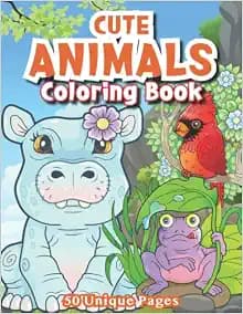 Cute Animals Coloring Book
