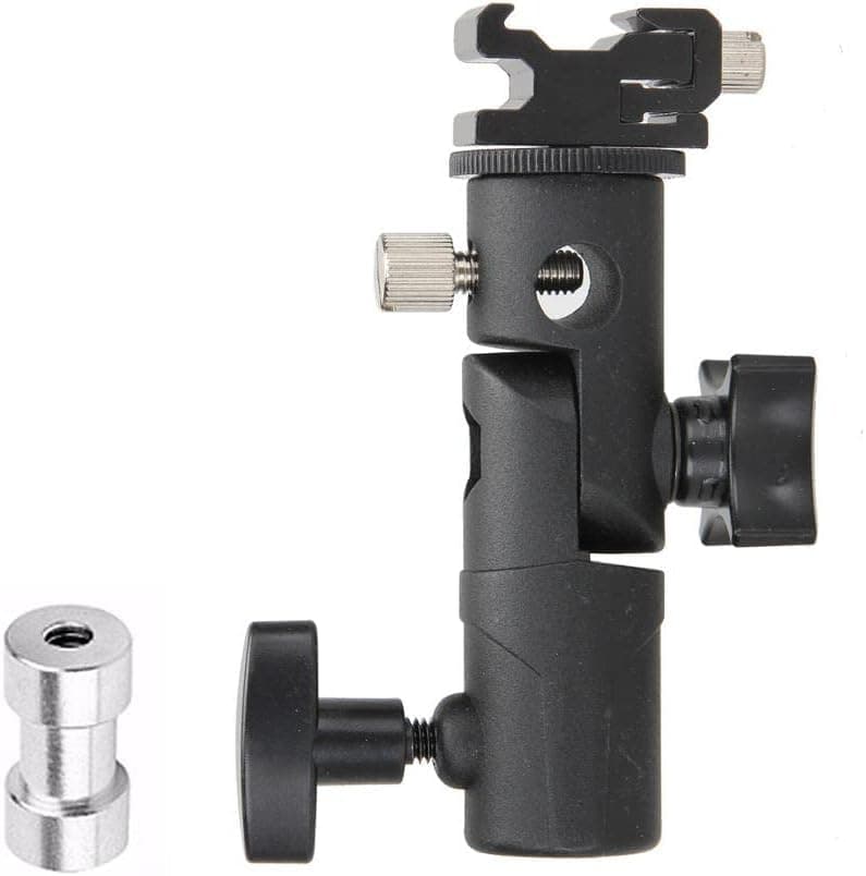 Flash Bracket Umbrella Holder Swivel Light Stand Photo Studio Flash Mount