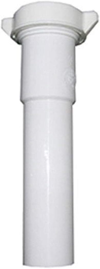 LASCO 03-4345 White Plastic Tubular 1-1/4-Inch by 12-Inch Slip Joint Extension with Nut and Washer