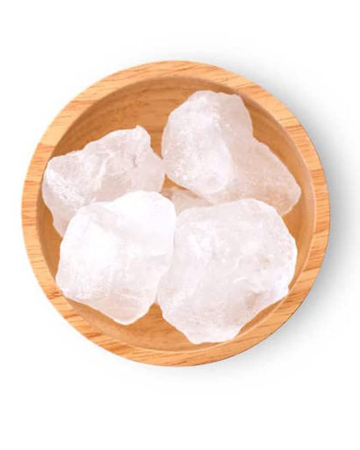 AnNafi® Alum Stone Block | White Alum Crystal Rock | Phitkari Crystal Stone of Alumbre | Natural Piedra de Alumbre Alum Stone | Shaving Stone Chunks | Tawas Stone Antiperspirant | Natural Deodorant Organic Men 250 Grams (9 OZ)