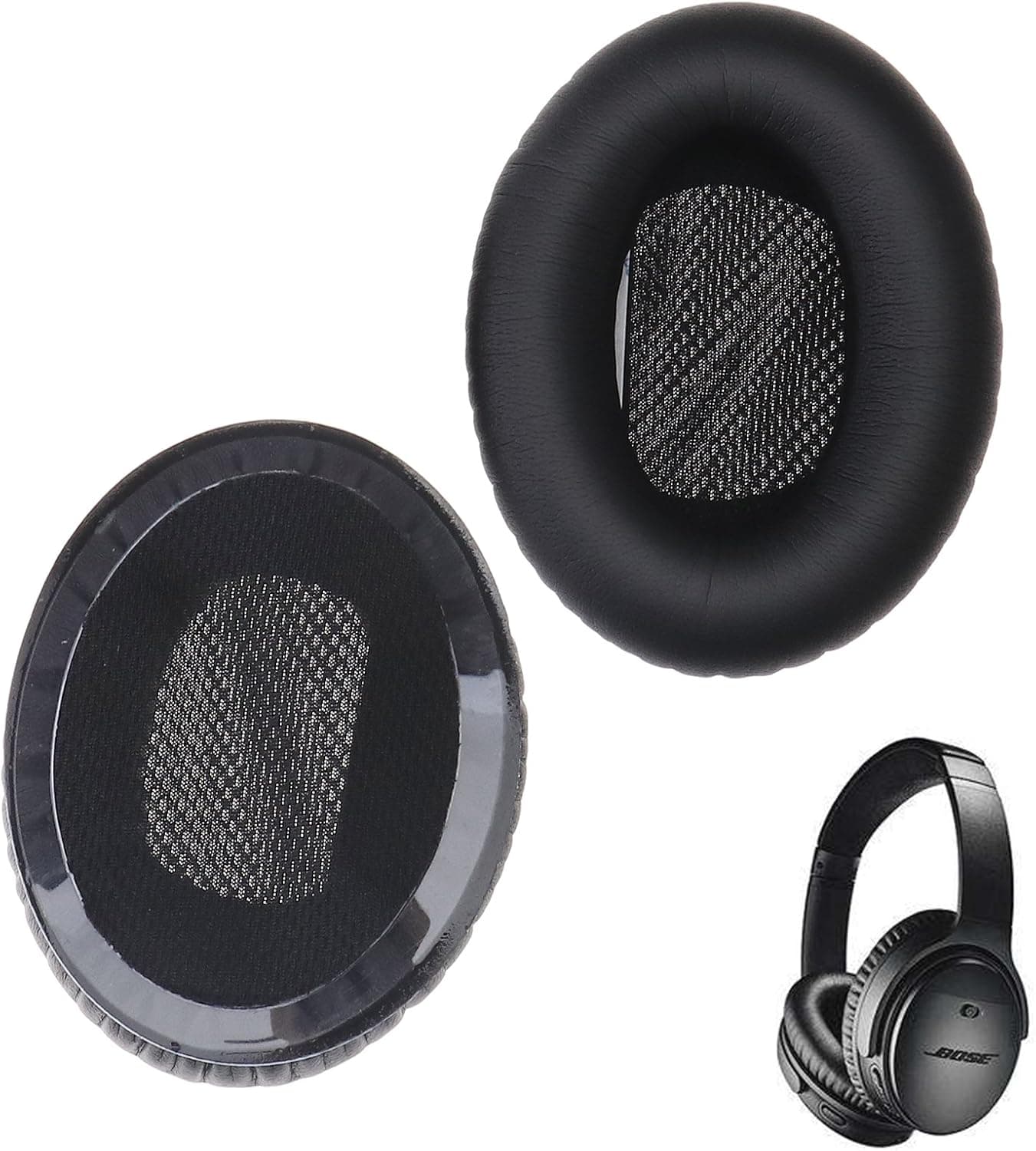 SING F LTD Replacement Ear Pads Earpad Soft Leather Mesh Inner Cushion Ear Cups Compatible with AE1 Triport TP-1 TP-1A Headphones