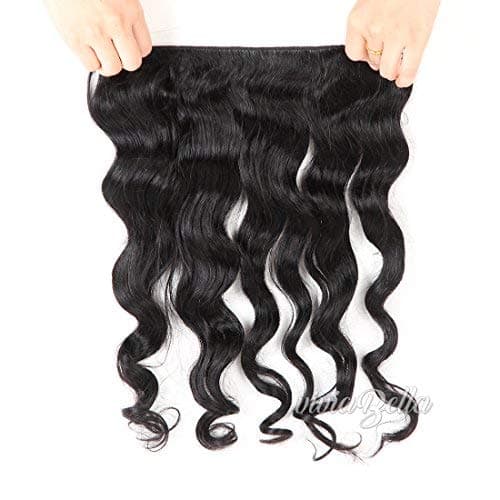 Vivia Bella 18 Inch Hair Mircale Wire Hair Extension One Piece Secret Miracle Wire in Hairpieces 2 Clips in Remy Hair Translucent Secret Fish Line in Hair (100g 18", 1B Natural Black)