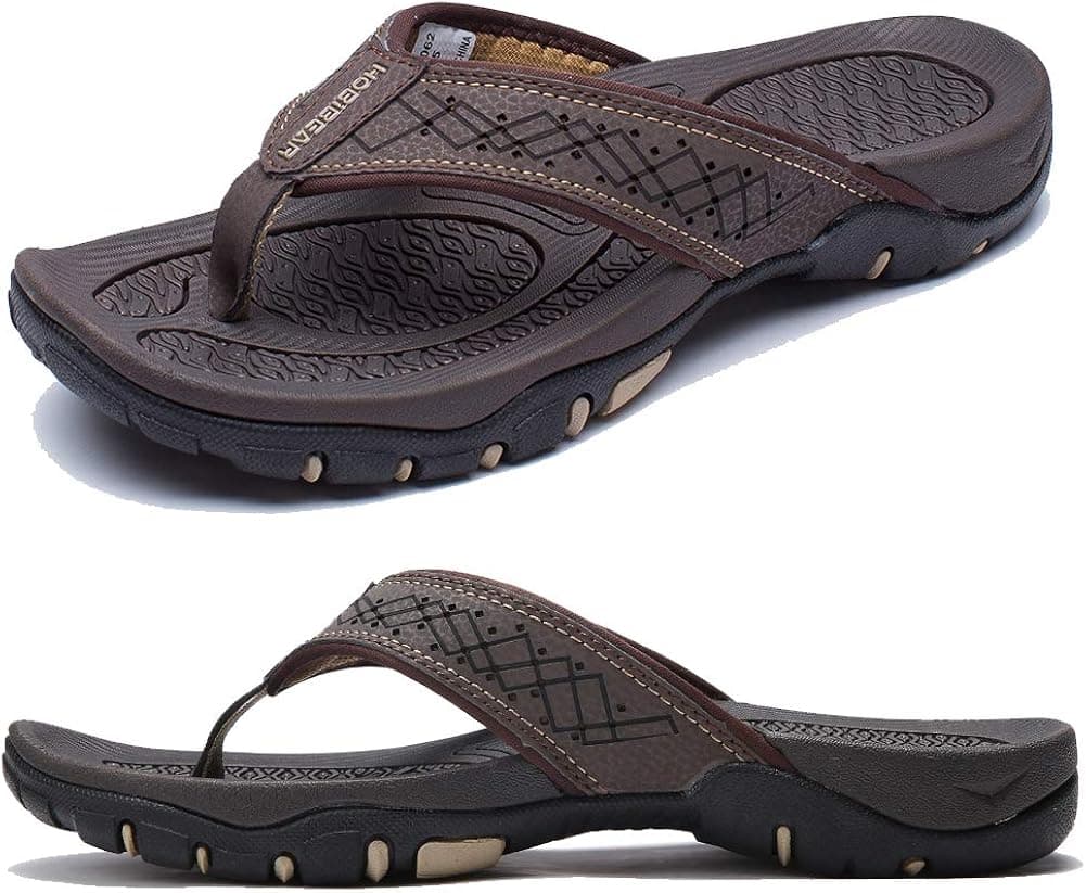 KIIU Mens Thong Sandals Indoor and Outdoor Beach Flip Flop