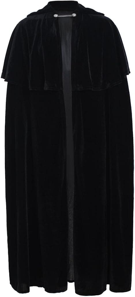 COUCOU Age Medieval Cloak Men Velvet Cloak Cape Vampire Halloween Cosplay