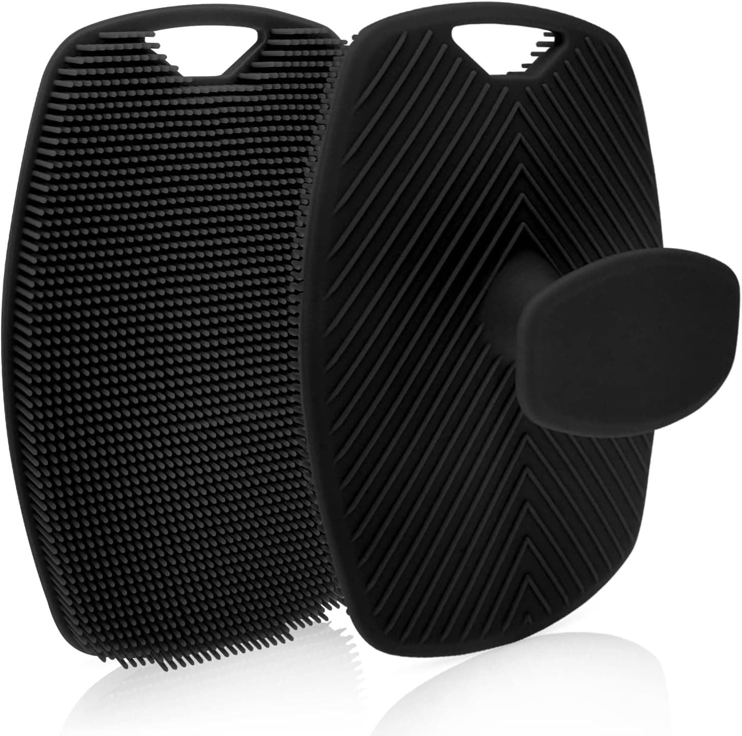 Soft Silicone Body Scrubber for Men,Premium Silicone Scrubber for Nourishing Cleaning & Exfoliating Your Skin Lather Boosting Bristles with Ergonomic No-Slip Handle, Long-Lasting & Easy to Clean（1pc）