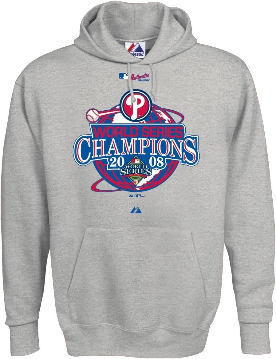MLB Philadelphia Phillies 2008 World Series Champions Authentic Collection Hooded Sweatshirt