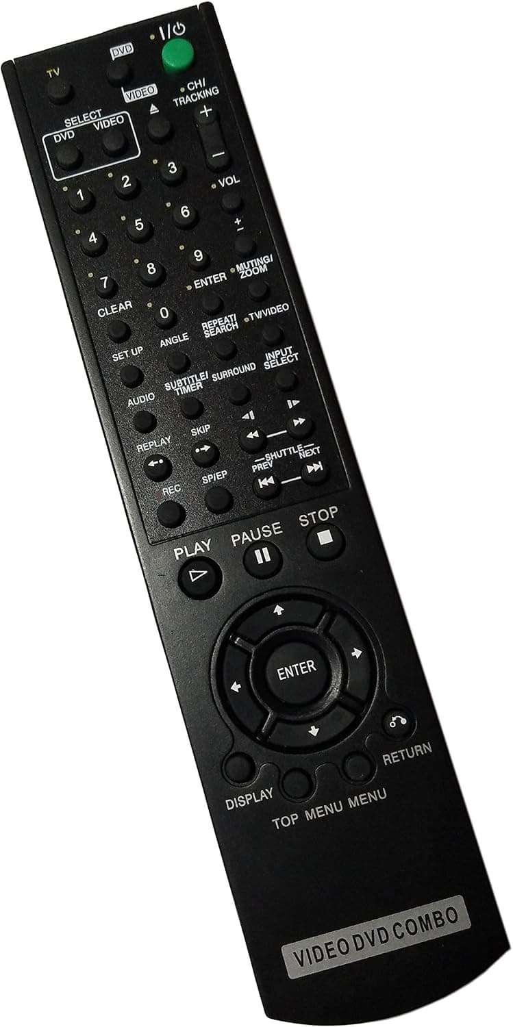 Replaced Remote Control Compatible for Sony SLVD281 SLVD271P SLV-D360P SLVD560P SLV-D380P SLVD201 SLV-D570H SLVD500 TV DVD VCR Combo Player