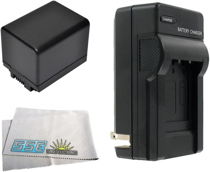 Replacement BP-727 Battery Pack for Canon VIXIA HF R30, HF R32, HF R300, HF M50, HF M52, HF M500, HF R40, HF R42, HF R400 Camcorders Includes: Replacement BP727 Battery Pack + Rapid Travel Charger and SSE Microfiber Cleaning Cloth