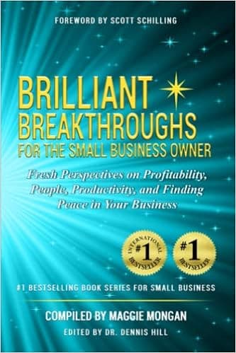 Brilliant Breakthroughs For The Small Business Owner: Fresh Perspectives on Profitability, People, Productivity, and Finding Peace in Your Business