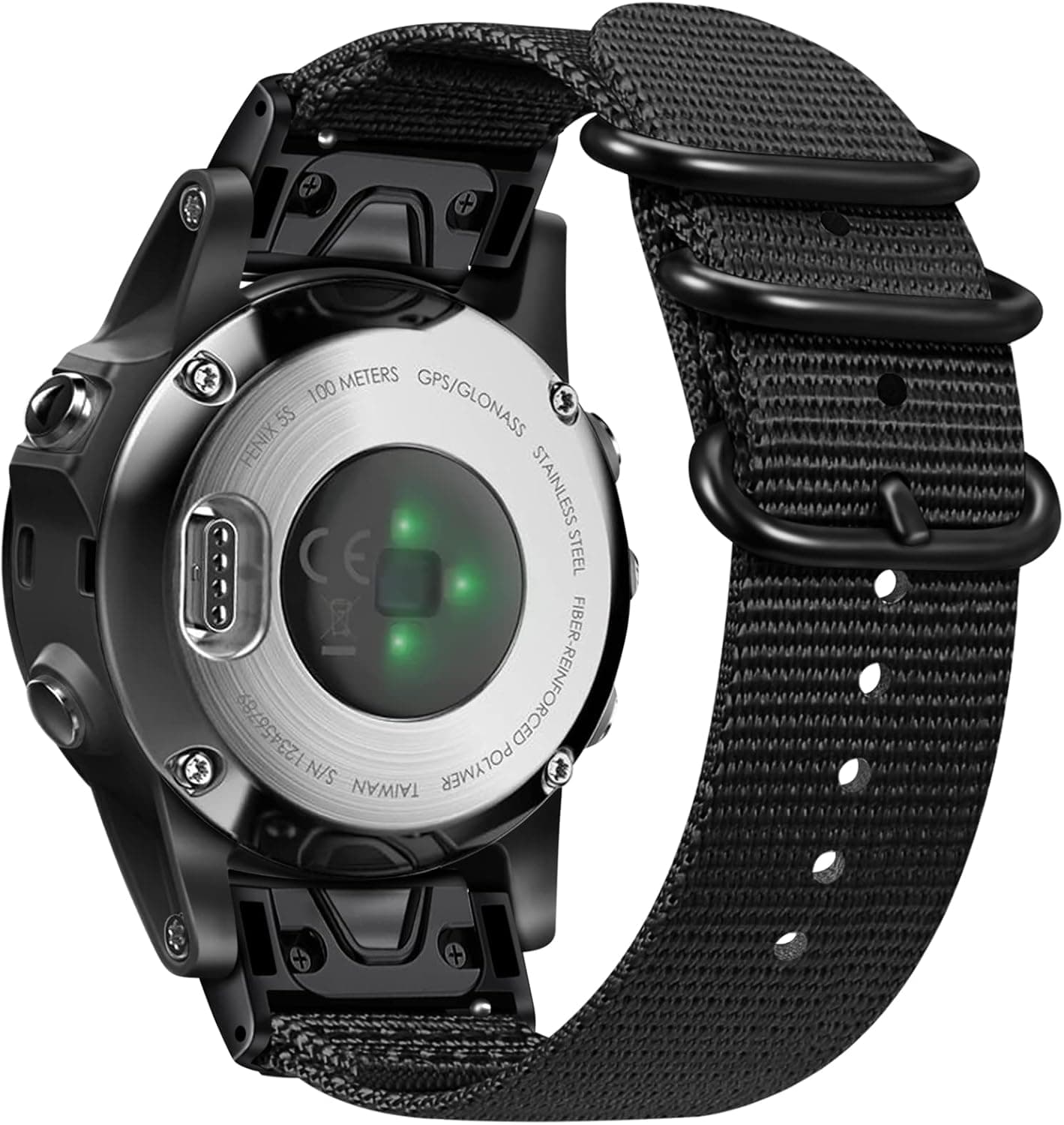 Fintie 20mm Band Compatible with Garmin Fenix 7S / Fenix 6S / Fenix 5S, Quickfit Soft Woven Nylon Sport Strap Compatible with Garmin Fenix 5S Plus/Fenix 6S Pro/Sapphire/Descent Mk2S Smartwatch