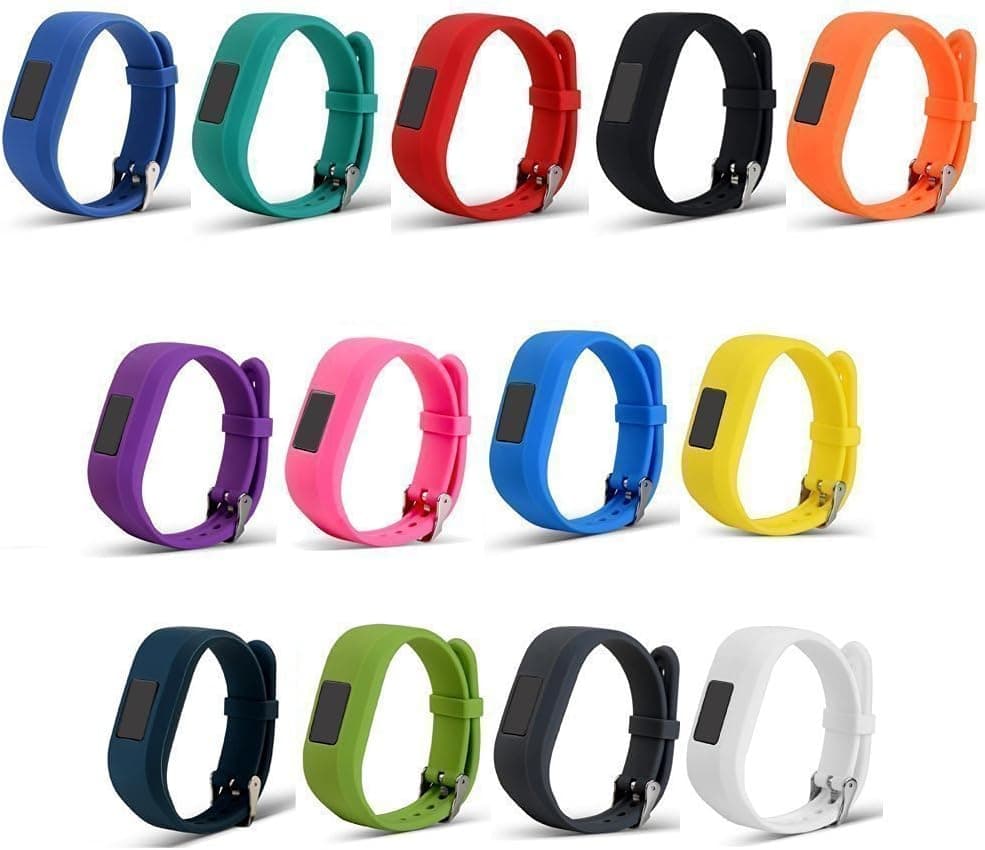RuenTech Compatible with Garmin Vivofit jr/jr 2 Replacement Bands(2-Pack,3-Pack.5-Pack) Colorful Adjustable Wristbands With Secure Watch-style Clasp Strap for Vivofit jr/Vivofit jr.2 (13 Colors)