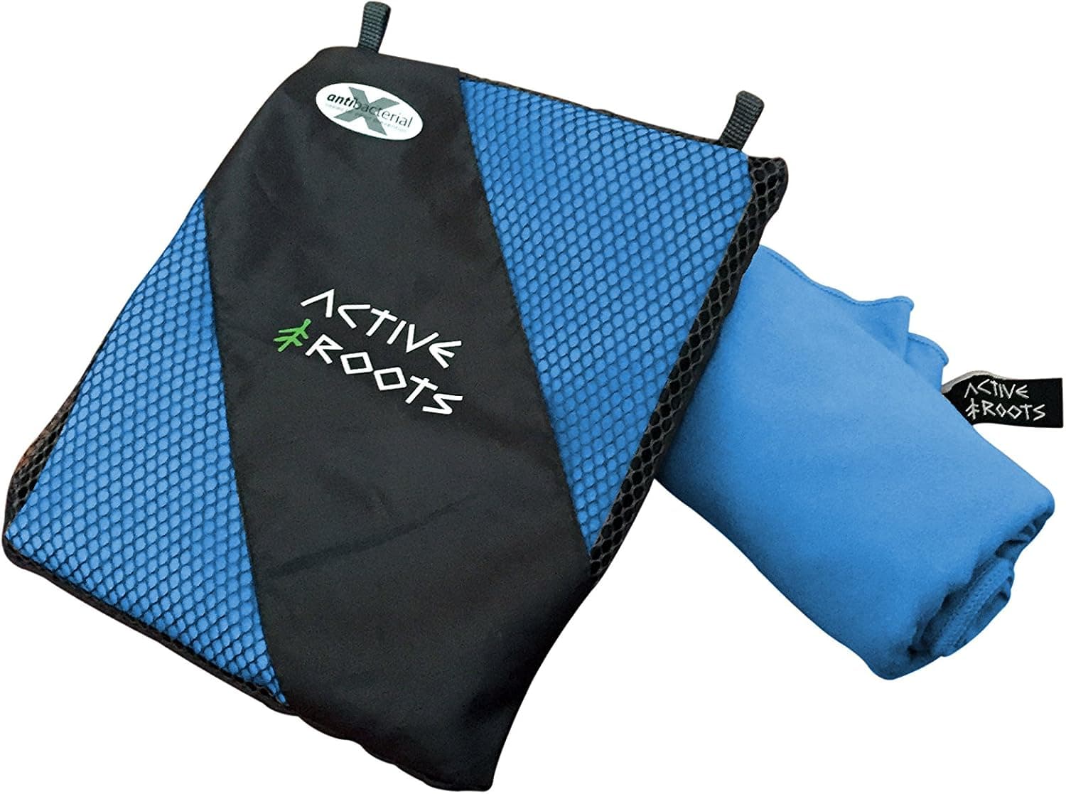 ACTIVE ROOTS Microfiber Travel Towel - Lightweight, Absorbent, Quick Dry, Ultra Compact - Backpacking, Sports, Camping, Gym, Beach, Bath, Yoga, Multiple Sizes (M, L, Combo) (Blue, Combo)