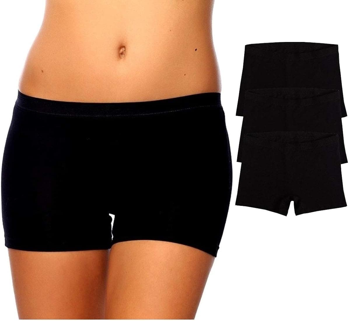SEVIM Women's Comfortable Cotton Bike Yoga Boxer Brief Boyshort