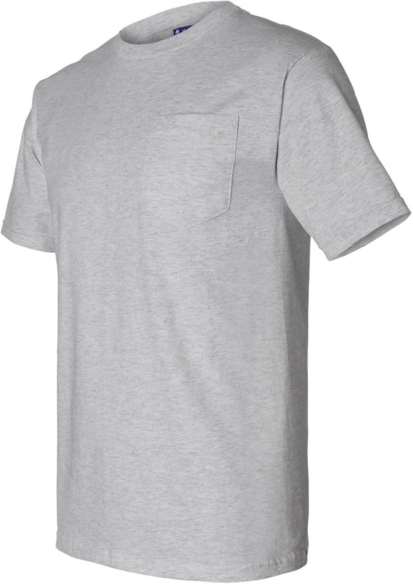 BA3015 Bayside Adult Union Made Pocket Tee