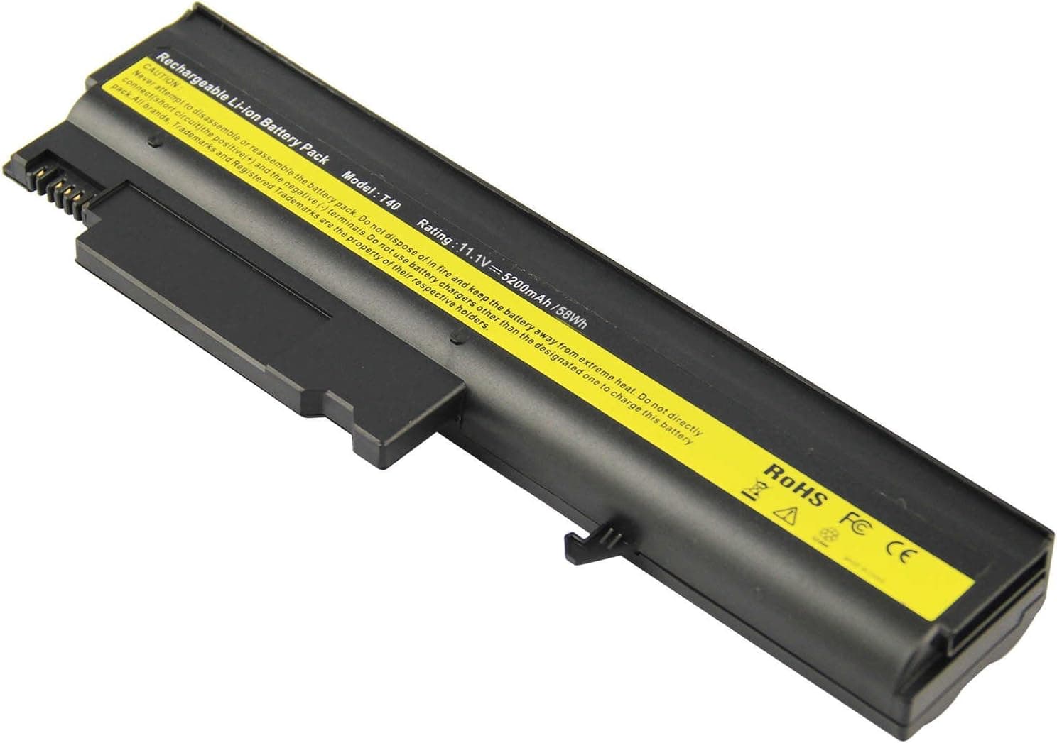 ARyee T40 Battery Compatible with Lenovo IBM Thinkpad T40 T41 T41p T42 T43 R50 R50e R50p R51 R52 R50e R51e Series(5200mAh 10.8V)