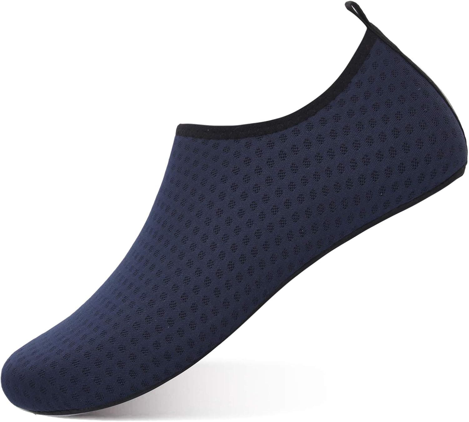 JIASUQI Womens Mens Barefoot Pool Swimming Park Water Shoes for Pool Beach Dot Navy US 5.5-6.5 Women, 5-5.5 Men