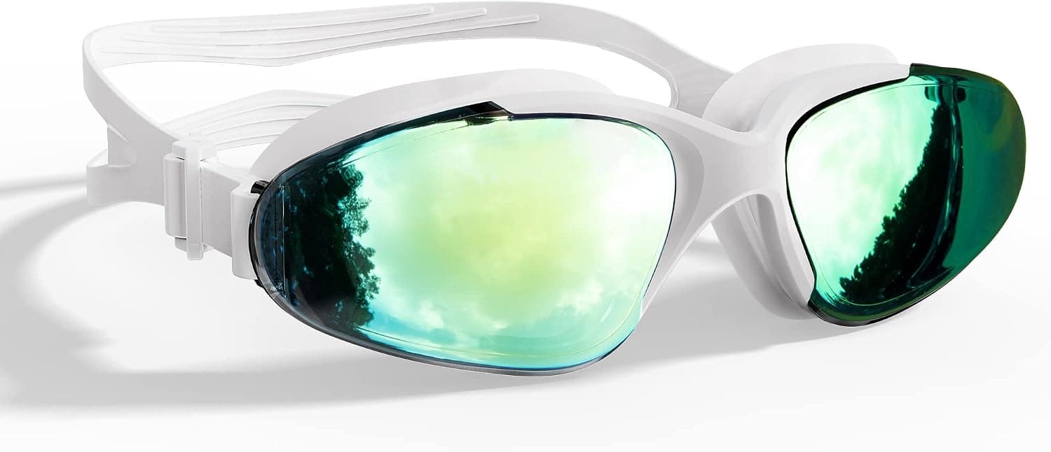 Super Penguin Swim Goggles, Anti-Fog Swimming Goggles for Women Men Adult, Wide View UV Protection No Leaking Swim Goggles
