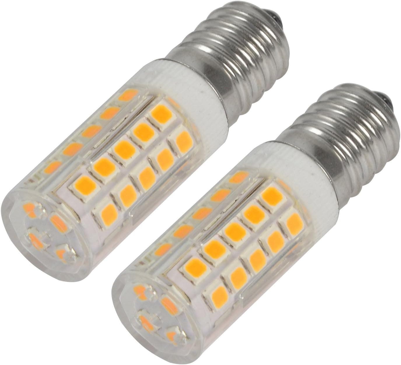 Reelco Mini E12 LED Light Bulbs 5Watt C7 Bulbs Warm White 3000K 120V Candelabra Bulb 40Watt Incandescent Bulbs Equivalent（2-Pack