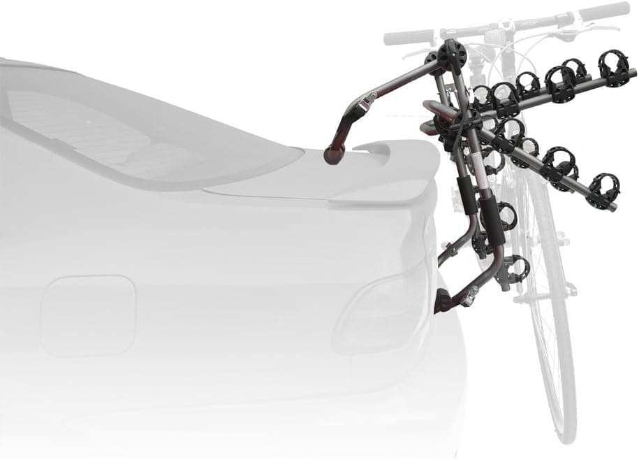 Stoneman Sports VR-643 Sparehand Trunk Mounted 3-Bike Car and SUV Rack for All Frame Types, Grey Finish
