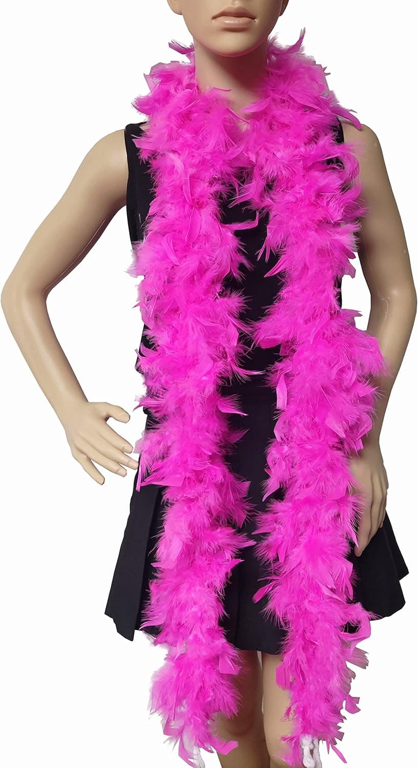 KAWAII 47 Gram Feather Boa, Chandelle Feather Boa Great for Party, Wedding，Christmas TreeDecoration, Halloween Costume