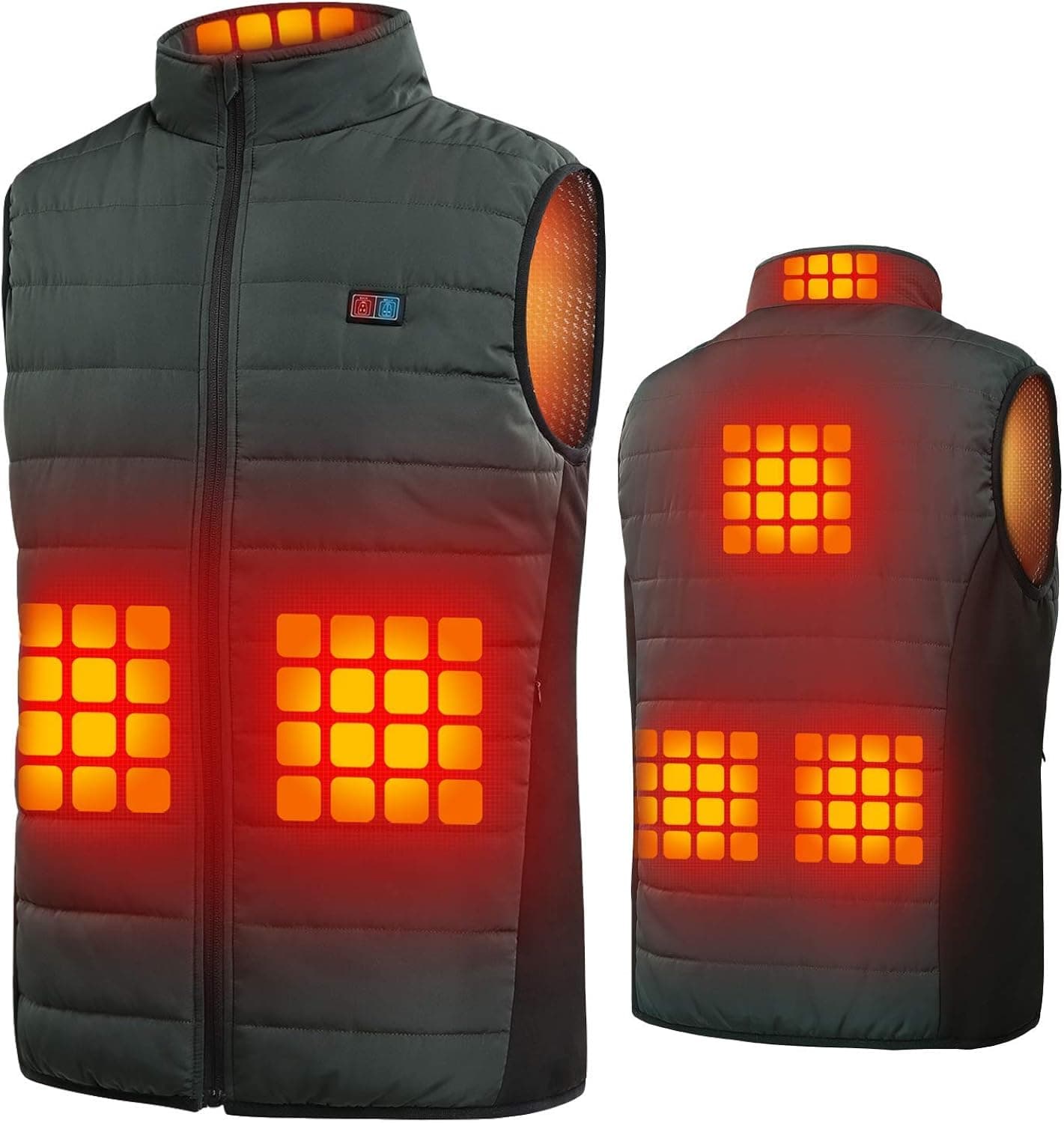 Heated Vest for Men Women, USB Heated Vest with 2 Controls（No Battery Pack）