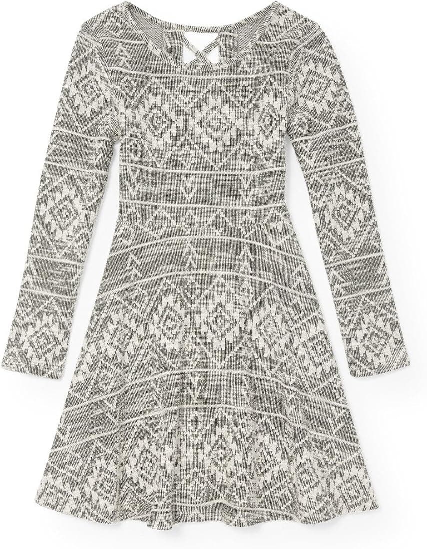 The Children's Place Girls' Long Sleeve Casual Dress