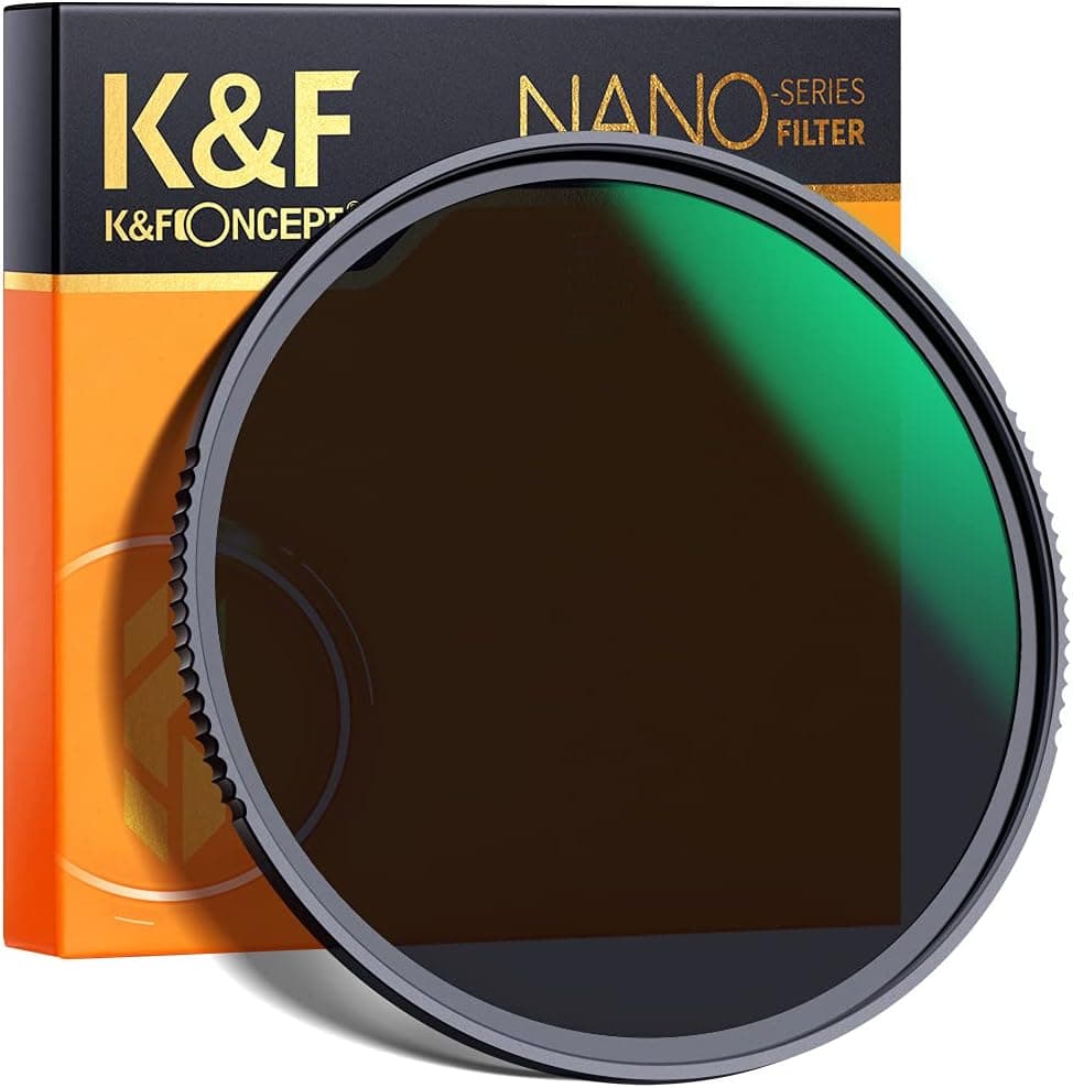 K&F Concept 55mm ND8 (3-Stop Fixed Neutral Density Filter) ND Lens Filter, 28 Multi-Layer Coatings HD Hydrophobic Ultra Slim Nano-X Series Filter for Camera Lens
