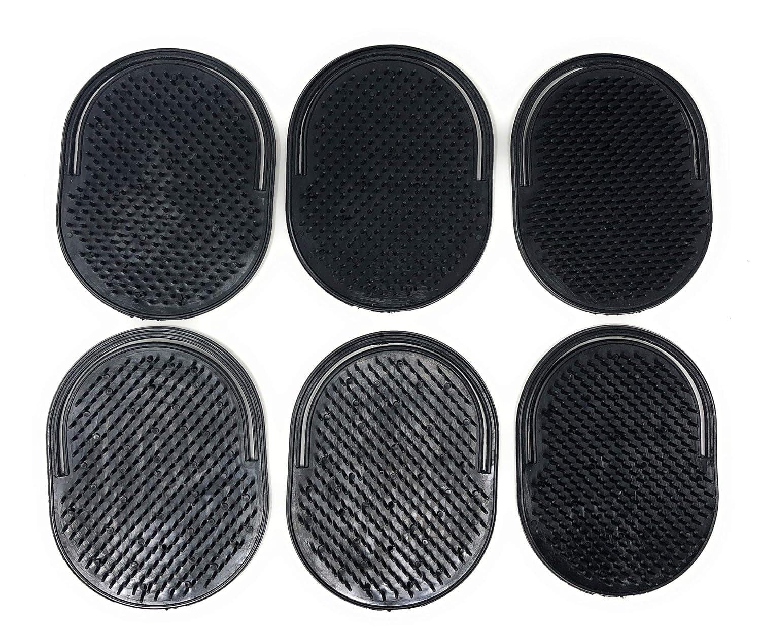 6Pocket Comb Brush finger Hair Beard Mustache Palm Travel Scalp Massage
