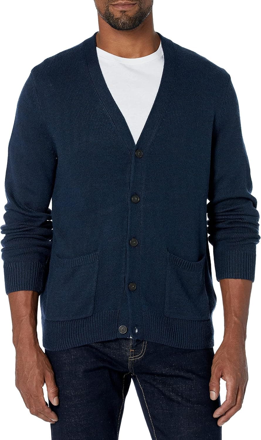Goodthreads Men's Supersoft Marled Cardigan Sweater