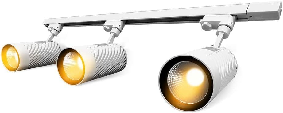 UPO Track Lighting Kit with 3-LED Light, Super Bright with 4500 Lumens High-end Commercial Track Lights, Advanced Material, Easy to Install, ETL & CTEL Certification, White