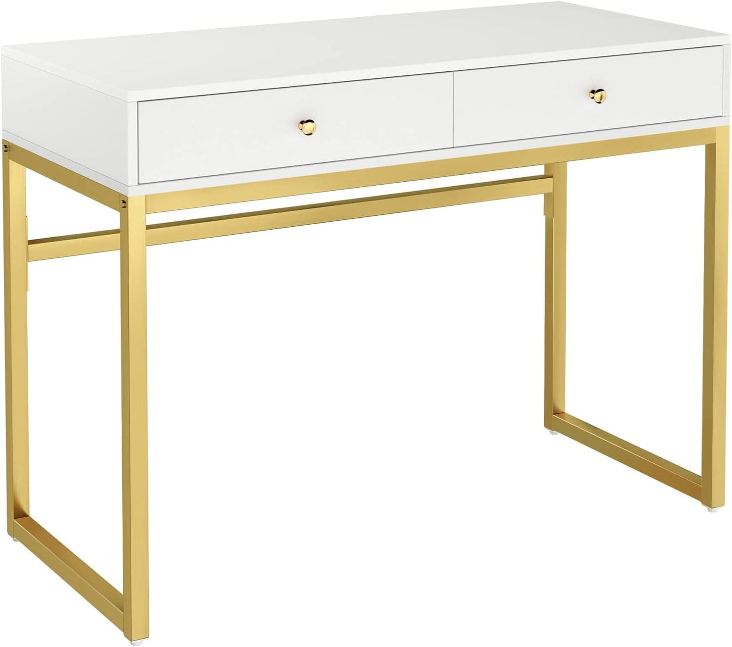 ACME FURNITURE Acme 92312 Coleen Desk, White & Brass