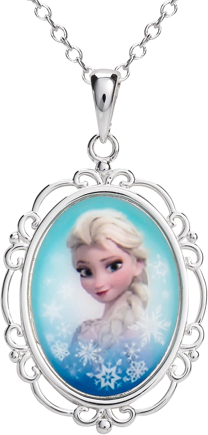 Disney Frozen Necklace - Elsa Necklace 18 Inch - Frozen Jewelry Jewelry for Women - Frozen Gifts