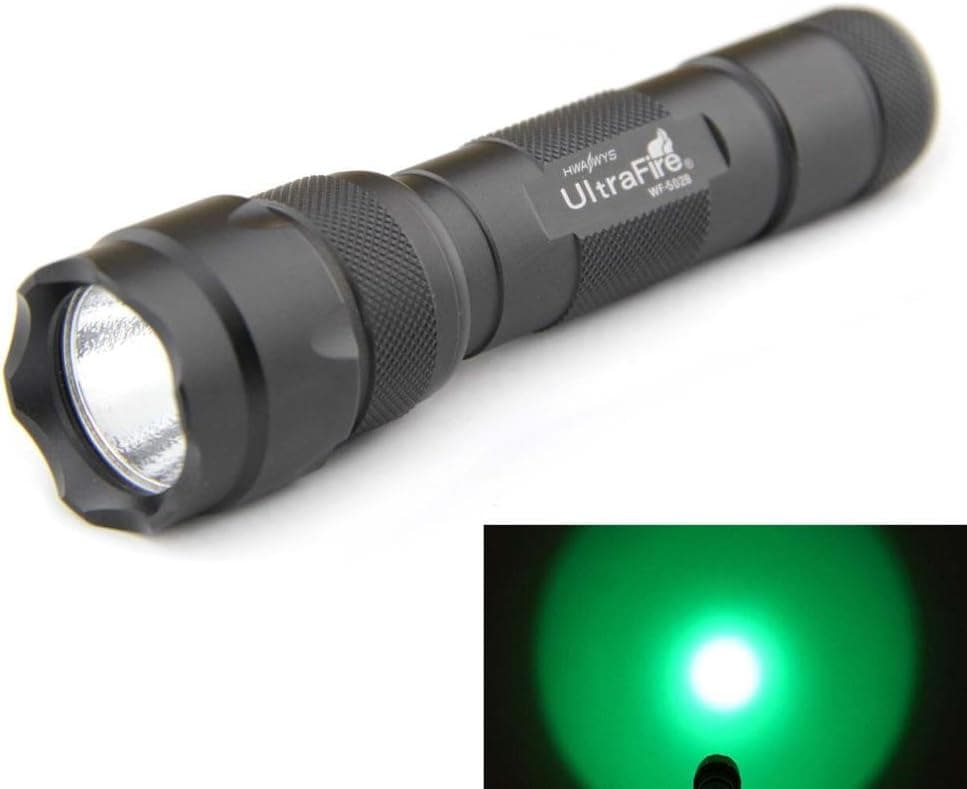 Ultrafire? Wf-502B Cree Q5 Single - Mode 300 Lumen Green Light Hunting LED Flashlight