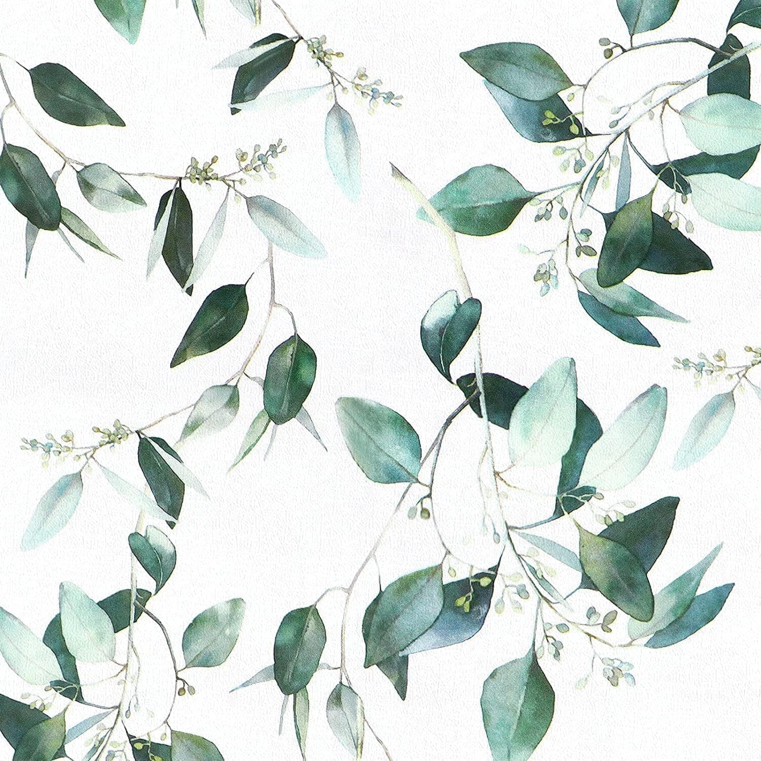 Erfoni Floral Wallpaper Peel and Stick Wallpaper Green Leaf Contact Paper for Bathroom 17.7inch x 236.2inch Vintage Flower Wallpaper Peel and Stick Greenery Decorative Self Adhesive Wall Paper