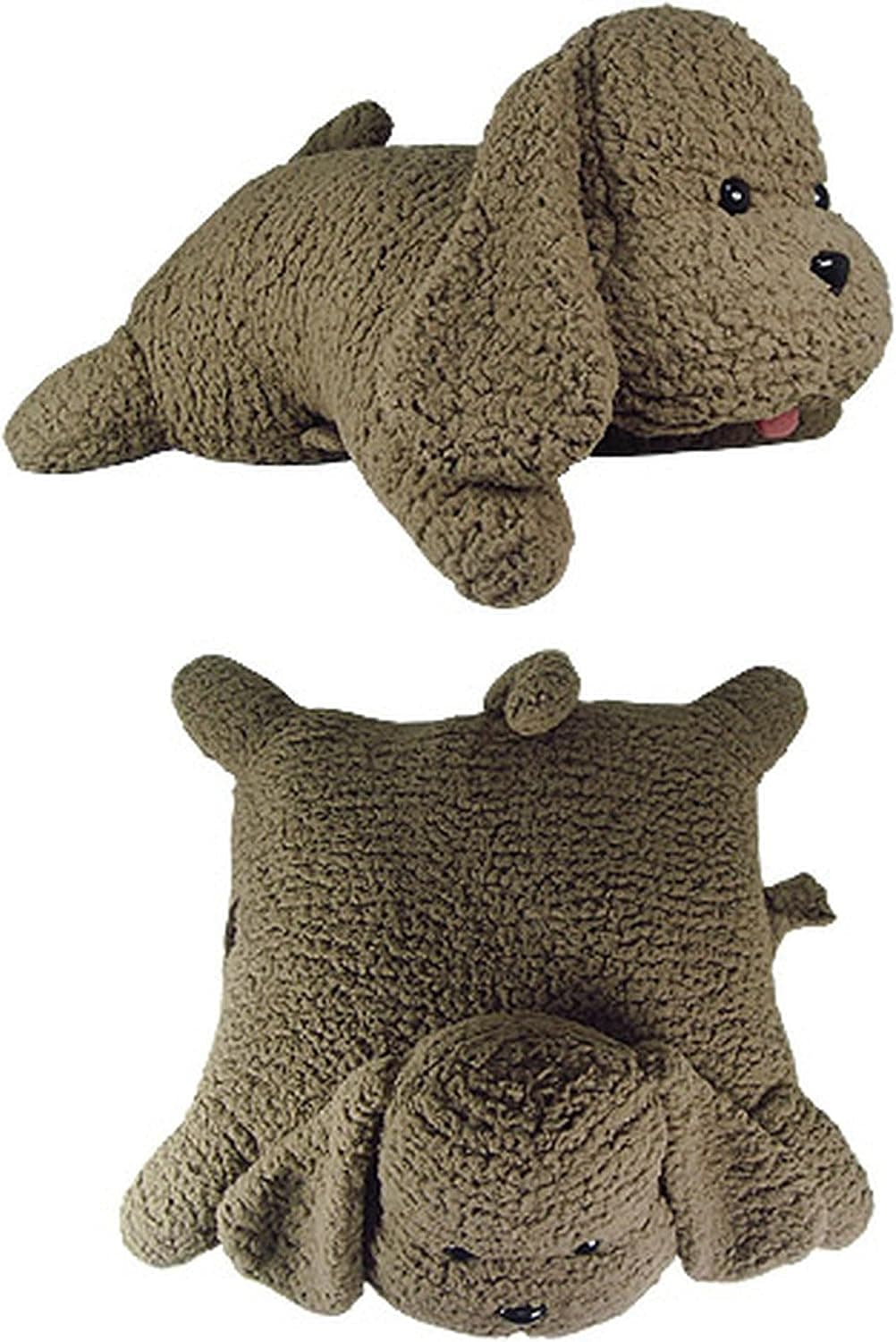 Great Eastern Entertainment Yuri On Ice Makkachin Folding Plush Pillow, Brown