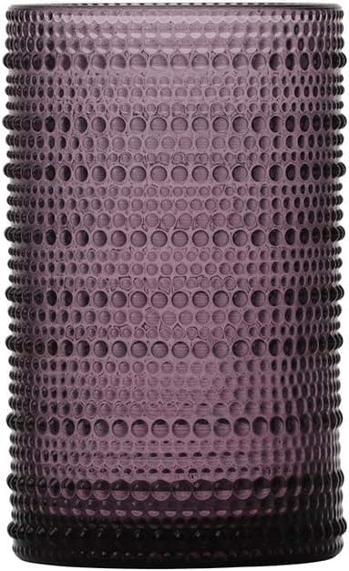 Fortessa D&V Jupiter Iced Beverage Glass, 13 Ounce, Set of 6, Purple